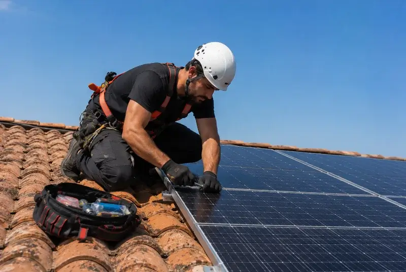 Maintenance et monitoring de panneaux solaires à Cabariot